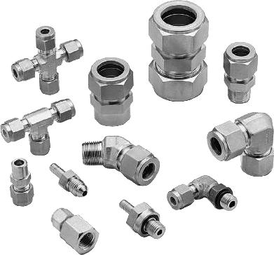 Tube fittings and sampling tubes